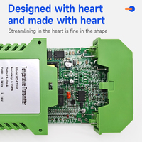 Industrial Temperature Instrument PT100 Din Rail Mounted RS485 Temperature Transmitter OEM Customizable Water Temperature