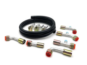 Universal Automotive A/C Complete #6 #8 #10 Kit <span class=keywords><strong>de</strong></span> <span class=keywords><strong>raccord</strong></span> <span class=keywords><strong>de</strong></span> tuyau <span class=keywords><strong>de</strong></span> réfrigérant Nouvel état avec raccords droits 45 ° 90 ° - Product Image 3