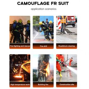 Vêtements de sécurité ignifuges industriels personnalisés en usine Vêtements de travail Combinaison antitoxique résistante au feu - Product Image 6