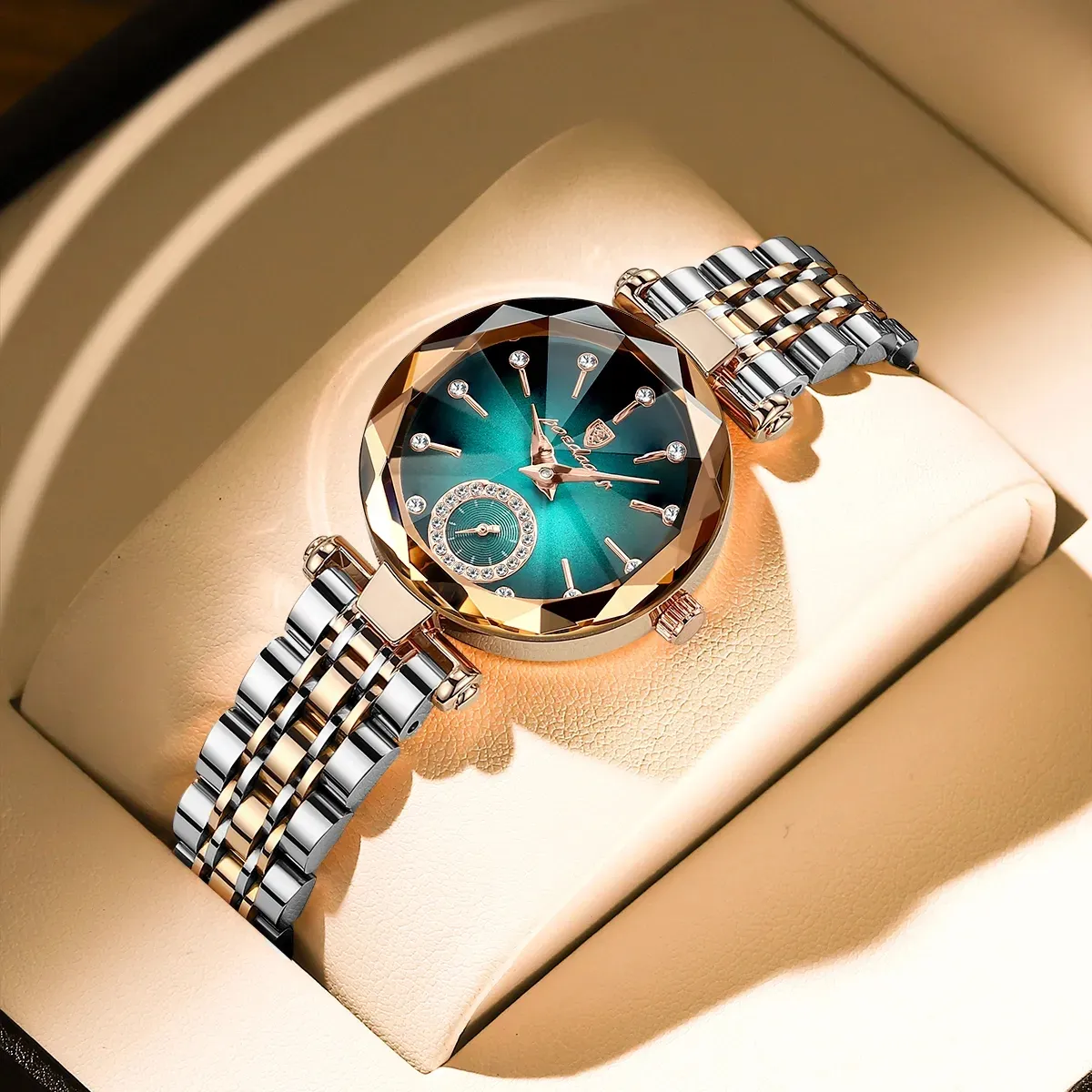 Poedagar 719 Reloj Mujer Women's Watch Quartz Leather Strap Starry Dial Luxury Diamond Watches For Women Fashion Lady Wristwatch