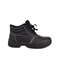 Bottes de travail unisexes AOXIANG avec semelle intermédiaire en acier – Embout en acier anti-perforation, tige en cuir véritable, pour usage en usine et construction