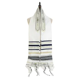 बड़ा scarf110 * 180 स्टॉक इसराइल 50*18cm पॉलिएस्टर यहूदी प्रार्थना शाल प्रार्थना स्कार्फ