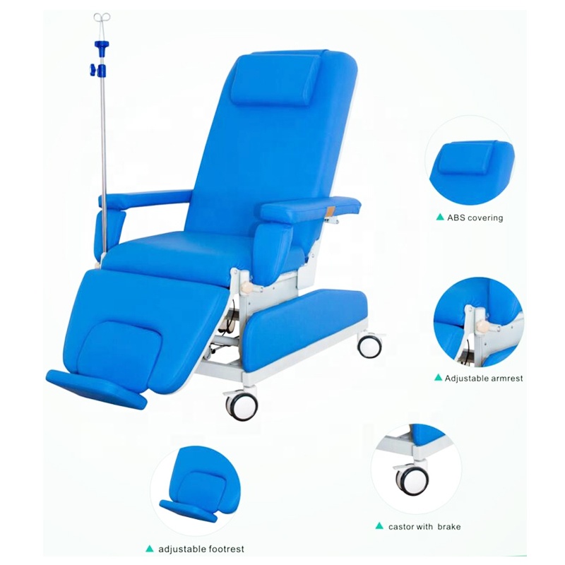 Hospital Manua Hemodialysis Chair for Blood Collection