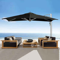 Canapés de jardin en teck de luxe toutes saisons, ensembles de meubles d'extérieur modernes, canapé modulaire pour patio, villa, cour, jardin, canapé en bois de teck