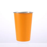 Gobelet personnalisé avec logo en acier inoxydable 304 de 16 oz (500 ml) de style classique moderne pour cadeaux promotionnels de vin et de bière