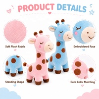 Juguete de Peluche Personalizado de Jirafa, Servicio OEM ODM, Desde el Diseño Hasta el Producto Real, Fabricante de Mascotas de Peluche Personalizadas
