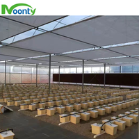 Serre agricole pour tomates multi-span pour fruits/herbes/cultures/concombres/aubergines/tomates/laitues Système hydroponique Black out