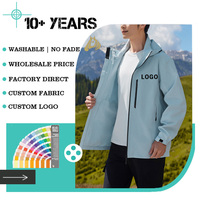 Schnelle Lieferung Modische Herrenjacke Wasserdichte Jacke Outdoor-Jacke Sport Angepasstes LOGO Windbreaker Outdoor-Jacke