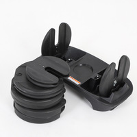 Ensemble d'haltères réglables fourni par l'usine - Poids de musculation détachables pour la maison, kit de barre pour hommes et femmes, équipement de fitness
