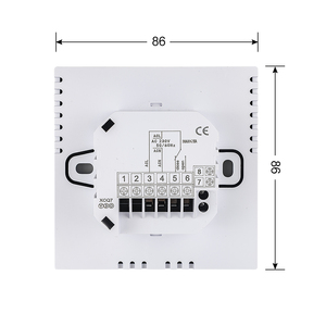 Termostato programable semanal de calefacción por suelo radiante Termostato de pantalla LCD con bloqueo para niños - Product Image 4