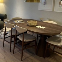 MORE DESIGN Table à manger en bois moderne et simple de style nordique pour 4 à 6 personnes, pour la maison, la cuisine, le restaurant