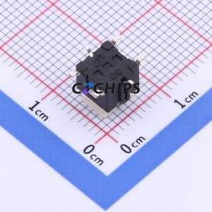 TM-001-M-04 Tactile Switch SMD,6x6mm Switch Single Pole Single Throw Rectangle Button 2.6N Vertical Mount - Product Image 2