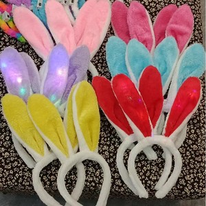 Diadema con Orejas <span class=keywords><strong>de</strong></span> Conejo LED SOLPOP, Diadema <span class=keywords><strong>de</strong></span> Peluche con Orejas <span class=keywords><strong>de</strong></span> Conejo Brillantes para Pascua, Cumpleaños, Fiestas Rave y Festivales - Product Image 3
