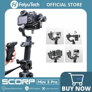 Estabilizador de Gimbal <span class=keywords><strong>FeiyuTech</strong></span> SCORP Mini 3 Pro con IA 4.0, Seguimiento y Mango Remoto Desmontable para Cámara y Teléfono - Product Image 2