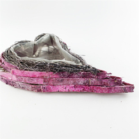 Pot de fleurs en rotin rose à prix d'usine, design artisanal pour jardin et balcon