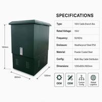 Boîtier de distribution de câbles extérieur haute tension 10 kV Wanbo -279 avec enceinte en acier IP54, distribution électrique multi-voies
