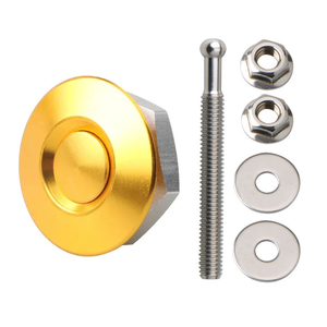 YH3695 Pasadores Universales para Vehículos, Clip de Bloqueo de Matrícula de Liberación Rápida, Kit de Botón de Apertura de Capó, Cierre Rápido de Aleación de Aluminio - Product Image 1