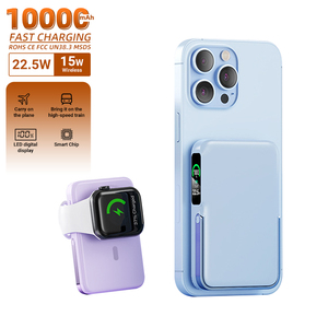 แบตสำรองแบบพกพา Fast Quick Charge 10000mAh สำหรับโทรศัพท์มือถือ  ชาร์จเร็ว 10000mAh  ไร้สาย สำหรับ <span class=keywords><strong>iPhone</strong></span>/iwatch - Product Image 1