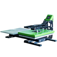 Presse manuelle magnétique à double station pour T-shirt Vêtements Tissu Dtf 3d Autocollant logo Sublimation Transfert de chaleur Machines
