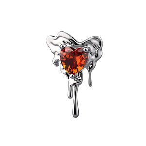 Nouveaux bijoux de piercing corporel en titane personnalisés avec des motifs de cœur, d'étoile, de crâne et de rose - Product Image 6