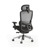Chaise de bureau pivotante ergonomique moderne à dossier haut en maille, confortable, avec support lombaire et réglage 3D, livraison gratuite