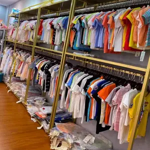 Inventario all'ingrosso dei produttori per abbigliamento di seconda mano per bambini t-shirt, pantaloni, gonne, stock di abbigliamento all'ingrosso al