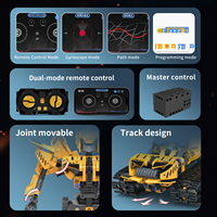 Ensemble de jouets de construction robot télécommandé cinq-en-un, formes polyvalentes, assemblage DIY pour enfants, programmation par application, ABS