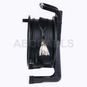 ABCCABLS Carrete de Cable de <span class=keywords><strong>Fibra</strong></span> Óptica Blindado LC de 8 Hilos <span class=keywords><strong>y</strong></span> 100m, Tambor Portátil de Plástico para Cable Óptico de Escenario - Product Image 2