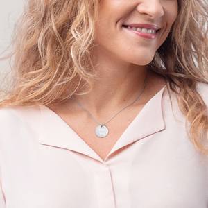 OEM Personnalisé Fom 6mm à 25mm 30mm Pendentif Nom Messages Texte Gravable Initiale <span class=keywords><strong>Acier</strong></span> Inoxydable Cercle Or Massif Disque <span class=keywords><strong>Rond</strong></span> Ne - Product Image 4