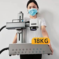 Machine de marquage laser à fibre Raycus JPT 20w 30w 60w pour bijoux en or avec rotatif pour bagues, prend en charge les formats DXF BMP AI DST