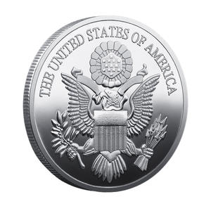 Moneda Conmemorativa del Emblema <span class=keywords><strong>Nacional</strong></span> de EE. UU. en Aleación de Zinc Chapada en <span class=keywords><strong>Oro</strong></span>/Plata, Relieve 3D, Artesanía Metálica, Colección de Cultura Americana, Regalo - Product Image 6