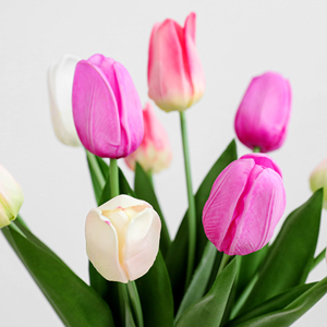 Suministro de Fábrica: Tulipanes Artificiales de Tacto Real al por Mayor, Tallos para Centros de Mesa de Boda, Hotel, Decoración Floral para Fiestas y Hogar - Product Image 4