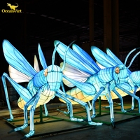 Décoration de vacances personnalisée étanche lanternes en soie chinoise LED colorée pour spectacle de lanternes