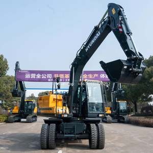 Excavatrice à roues moderne d'origine HW150, moteur Cummins, excavatrice neuve à bas prix, nouvelle excavatrice d'origine Hyundai HW150 - Product Image 4