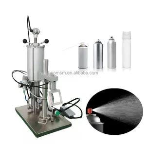 Cheap Spray Paint Can Making Machine Pesticide Aerosol Brake Cleaner Filling Machine