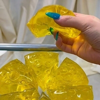 Jouet sensoriel Kawaii en forme de doigt de fromage au miel, à rebond lent, souple, durable, portable et léger, pour enfants, rose et jaune, vente en gros