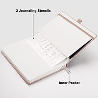 Carnet de notes A5 à pois pour femme, en cuir PU, couverture rigide, avec porte-stylo, agenda quotidien, 2 marque-pages en ruban, vente en gros