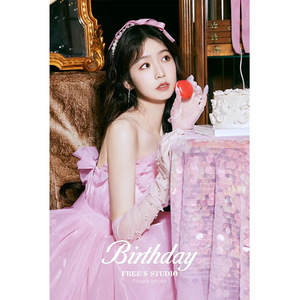 Strapless Ball Gown Wedding Dress Empire Waist Organza Tulle Candy Color Fashionable Korean Style Studio Photoshoot Costume - Product Image 4