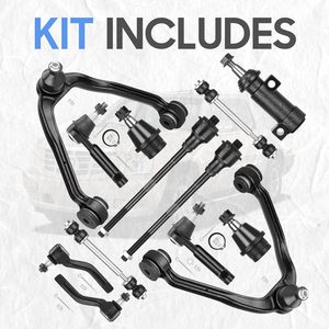 Kit de Suspensión ILONPA con Brazos de Control Superiores Delanteros con Rótulas y Barras de Acoplamiento para Chevy Avalanche, Suburban, Silverado 1500 - Product Image 4