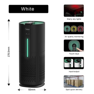 เครื่องฟอกอากาศขนาดเล็กสำหรับบ้านอัจฉริยะพร้อมแผ่นกรองการฟอกไอออนิกการติดตั้ง USB ช่วยขจัดสิ่งสกปรกในอากาศในรถยนต์ - Product Image 2