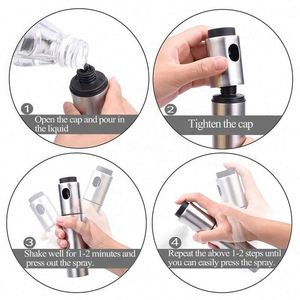 Pulvérisateur d'huile en acier inoxydable le plus vendu – Distributeur d'huile essentielle, bouteille pulvérisatrice d'huile d'olive, accessoires de cuisine essentiels pour la cuisson - Product Image 6