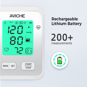 Monitor de Pressão Arterial Eletrônico Recarregável de Alta Precisão para Braço Superior AVICHE HD10 OEM Japonês com Braçadeira em Arco e Bolsa - Product Image 2