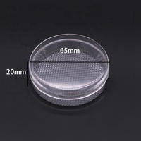 Petite boîte d'emballage en plastique ronde transparente personnalisée, boîte de poudre d'ombre à paupières de cils, vente en gros