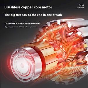 Scie à chaîne électrique rechargeable de poche à grande échelle Green Power à usage domestique Scie à essence comparable à <span class=keywords><strong>batterie</strong></span> au lithium haute puissance pour OEM - Product Image 2