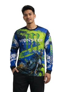 Camiseta Deportiva Premium de Manga Larga, Totalmente Estampada, Transpirable, de Secado Rápido, para Ciclismo, Running, Actividades al Aire Libre y Uso Casual - Product Image 2