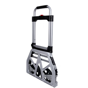 Ağır katlanır alüminyum alaşımlı arabası iki tekerlekli el kamyon yük kapasitesi <span class=keywords><strong>150KG</strong></span> OEM özelleştirilebilir 1 yıl garanti için - Product Image 1