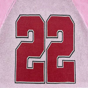 Logotipo personalizado Vintage Deportes Streetwear Boxy Cuello redondo Top de punto Jersey Suéter Algodón de gran tamaño Fútbol Jersey Suéter - Product Image 4