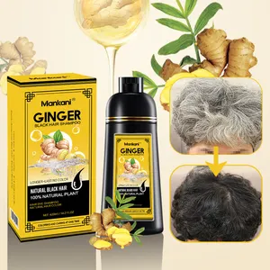 Pure Plant Gengibre Preto Cor Do Cabelo Shampoo Orgânico Tintura De Cabelo Herbal Branco Cabelo Shampoo