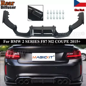 Diffuseur arrière sport MagicKit noir peint style PSM 3 pièces pour BMW F87 M2 2014-2020 - Product Image 1