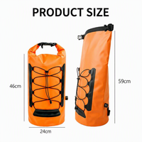 Sac à dos isotherme souple en PVC personnalisé de 3 mm d'épaisseur, pliable, imperméable, sac à dos sec, glacière souple, 20 L, isolé, voyage, camping, randonnée